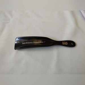 SAS San Antonio Shoemakers Shoehorn Black & Silver 7in  Made In USA Pre-ownef